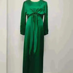 Dubai Middle East Kaftan Abaya Turkey Satin Dress. - EX-STOCK CANADA