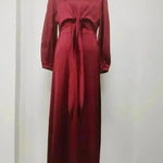 Dubai Middle East Kaftan Abaya Turkey Satin Dress. - EX-STOCK CANADA