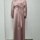 Dubai Middle East Kaftan Abaya Turkey Satin Dress. - EX-STOCK CANADA