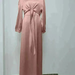 Dubai Middle East Kaftan Abaya Turkey Satin Dress. - EX-STOCK CANADA