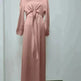 Dubai Middle East Kaftan Abaya Turkey Satin Dress. - EX-STOCK CANADA