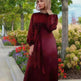 Dubai Middle East Kaftan Abaya Turkey Satin Dress. - EX-STOCK CANADA