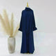 Dubai Turkey Solid Color Small Horn Sleeve Dress - EX-STOCK CANADA
