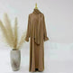 Dubai Turkey Solid Color Small Horn Sleeve Dress - EX-STOCK CANADA