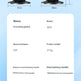 Technical specification sheet for an AI tracking gimbal, showing front and back dimension diagrams of the Q04 model with a white data table below on a light blue gradient background.