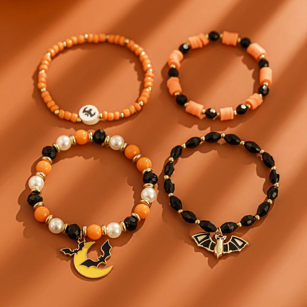 Personality Simple Bat Crystal Bracelet Suit EX-STOCK
