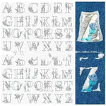 50pcs Water Soluble Stick and Stitch Embroidery Patterns stickers for Clothes - EX-STOCK CANADA