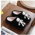 Halloween Funny Spider Ghost Scary Flat Indoor House Shoes For Women Men Soft Plush Cozy Horror Halloween Gifts EX-STOCK