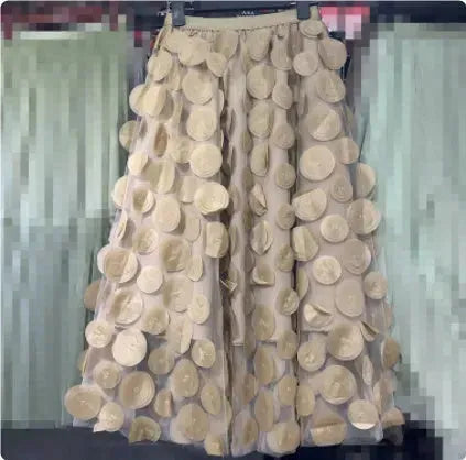 Women's Retro fashion Line  Midi Maxi Prairie Skirt - EX-STOCK CANADA