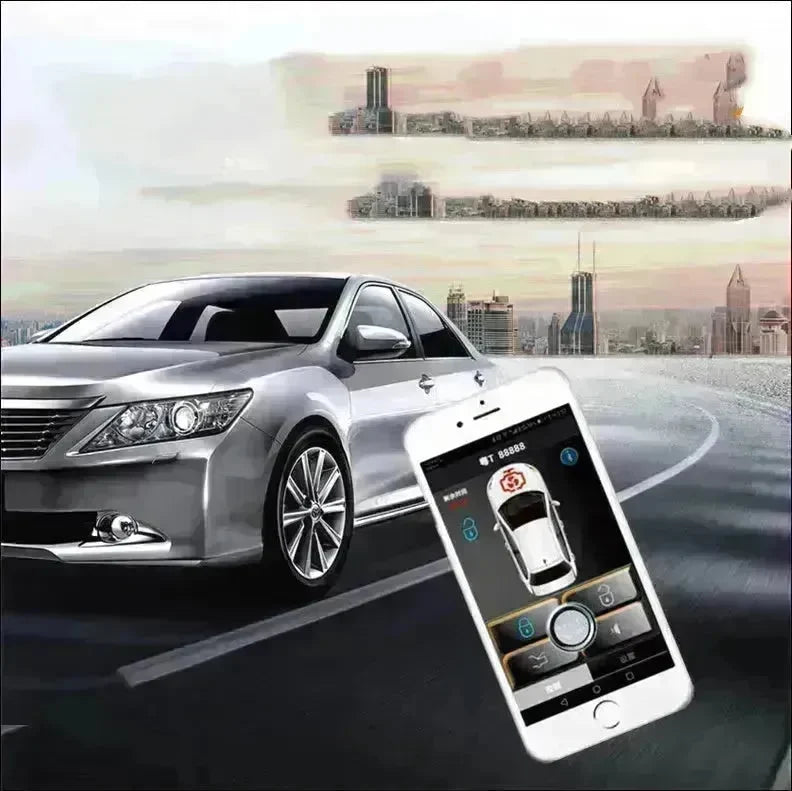 Car Intelligent Induction Keyless Entry GSM Mobile Phone Operated Car Remote Control Anti-theft Device EX-STOCK