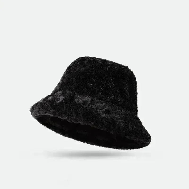 Lambswool Fisherman Sherpa Fleece Hat Winter Warm Fashionable Solid Color Hats For Women - EX-STOCK CANADA