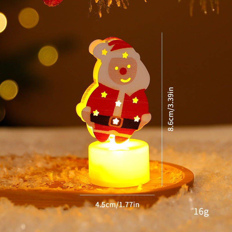 LED Electronic Candle Lights Christmas Trees Santa Claus Snowmen Creative Candles Small Night Lights Home Decorative Ornaments EX-STOCK Canada 