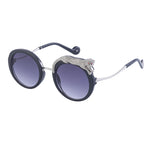Women's Fashion Anti-blue Light With Diamonds Large Frame Sunglasses 