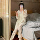 Lace Long-sleeved Pajamas Set For Women - EX-STOCK Canada