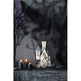 10x8.3x13.5 Cardboard Lighted Haunted House, Black Beige Tabletop Holiday Halloween Decor, Battery Powered EX-STOCK