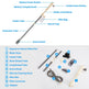 1 Set Multifunctional Electric Aquarium Gravel Cleaner Kit Length Adjustable Automatic Fish Tank Vacuum Cleaner Change Water Wash Sand Filter Dirt Removal EX-STOCK