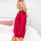 Lapel Long Sleeve Shorts Pajamas For Women EX-STOCK
