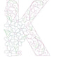 Paper Filigree Painting Kit - Letters - EX-STOCK CANADA