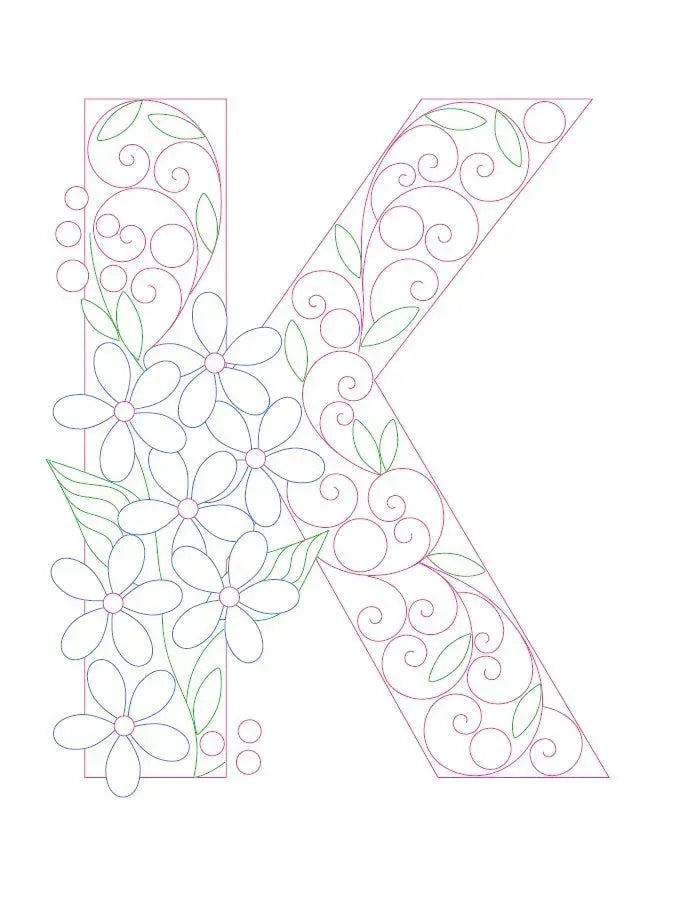Paper Filigree Painting Kit - Letters - EX-STOCK CANADA