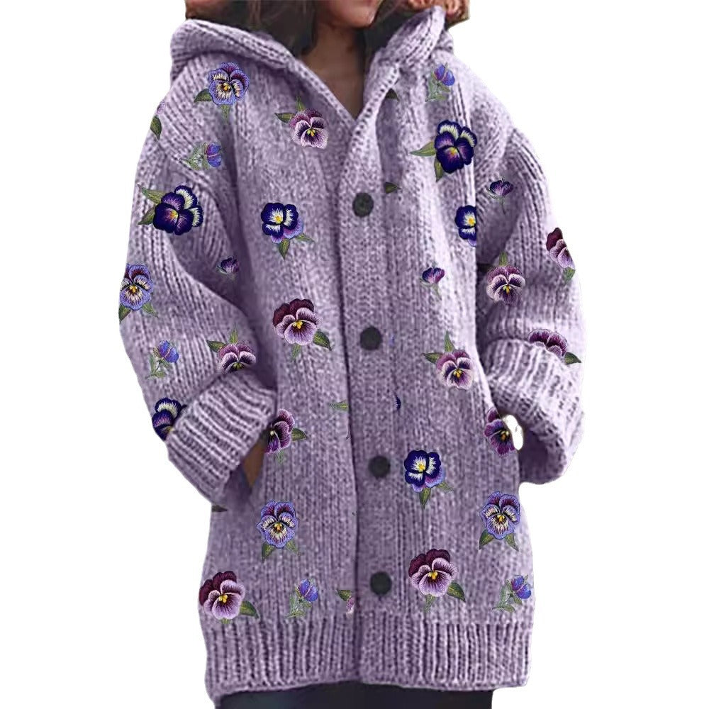 Sweater Autumn And Winter Loose Twist Cardigan | EX-STOCK product gallery photo 2