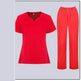 Women Nurse Uniform Female Hospital Nurse Costume V Neck Top Pants Set Nursing Uniforms Women Scrubs Set for Beauty Salon Massaging Workwear - EX-STOCK CANADA