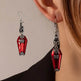 Halloween Earrings Ins Style Red Bat Spider Retro Earrings Jewelry EX-STOCK