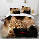 White Cute Cat Bedding Set Girl Ladies Bedroom Comfort Duvet Cover EX-STOCK Canada 