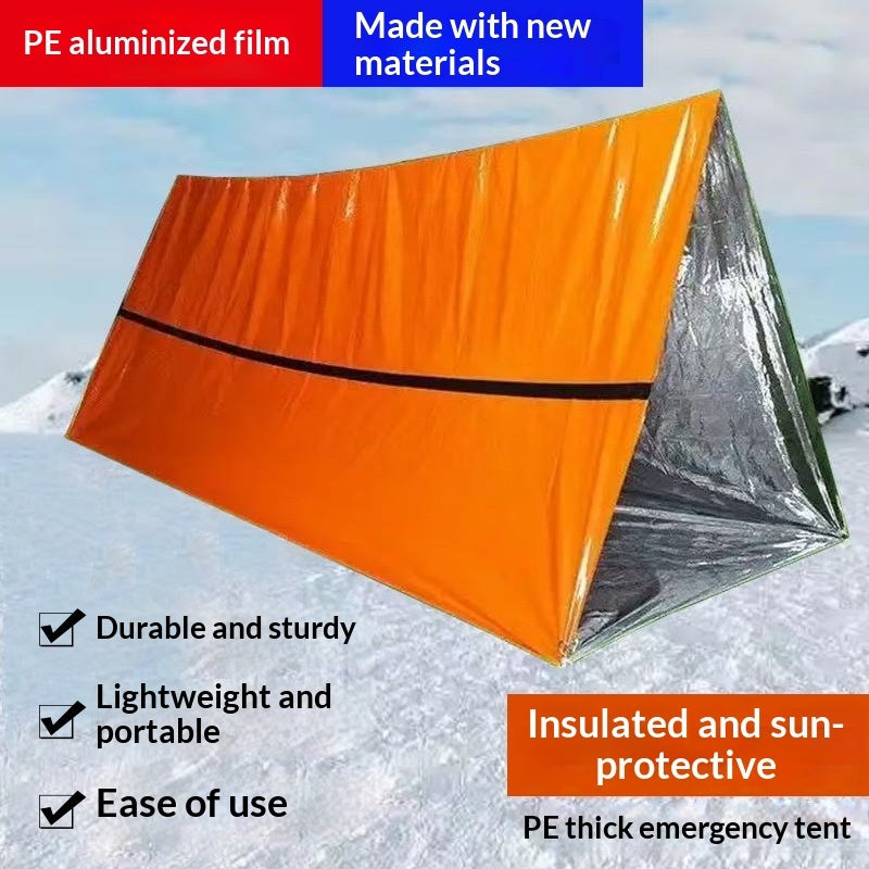 Portable Emergency Survival Tent – 240 × 150 cm, 3 Colours