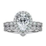 Set de anillo de moda Damas 925 Combinación de plata esterlina Ring Wedding Ring Mujeres