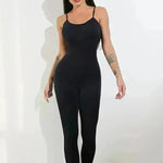 Spaghetti Strap One piece Unitard Bodysuit Jumpsuit - EX-STOCK CANADA