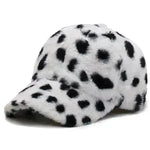 Fashion Leopard Fleece Baseball All-matching Peaked Cap - EX-STOCK CANADA