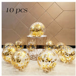 Sequined Latex Balloons for Birthday & Wedding Decorations – 12 Inch Colorful Party Balloons