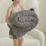 Single-layer Double-sided Tower Velvet Sofa Cover Soft Winter Blanket
