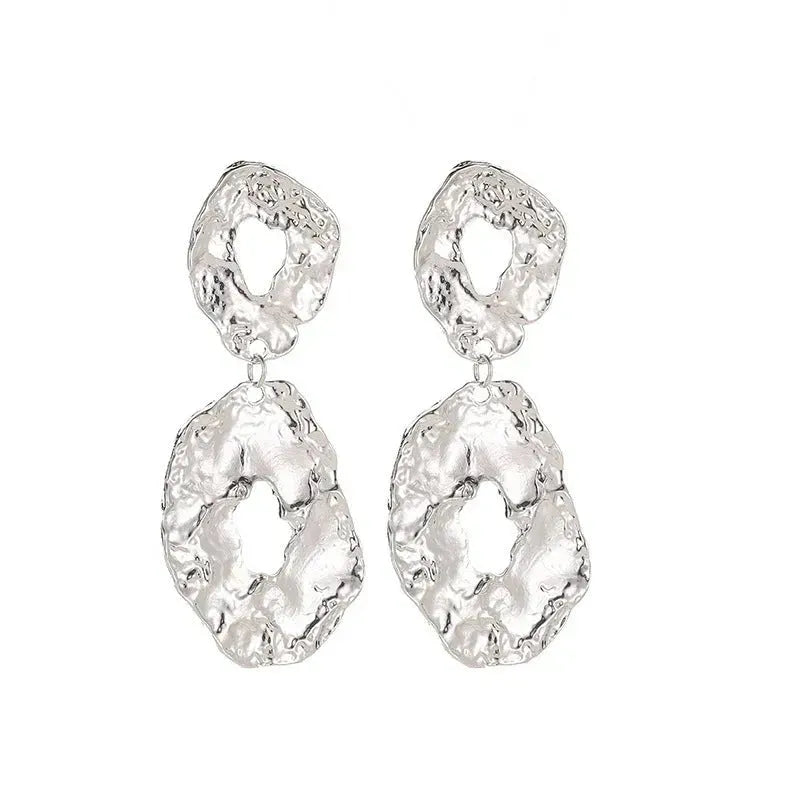 Jewelry Baroque Alloy Geometric Irregular Earrings - EX-STOCK CANADA