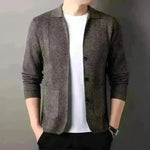 Slim fit Knitted Cardigan sweater For Young Men Workwear for fall Winter - EX-STOCK CANADA