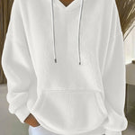 Women's Solid Color Lamb Fleece Lined Versatile Sweatshirt For Autumn And Winter EX-STOCK Canada 