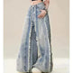 Jeans Destroyed Loose Burrs Wide Leg Bootcut Pants - EX-STOCK CANADA
