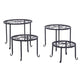 Metal Plant Stand 4 In 1 Potted Irons Planter Supports Floor Flower Pot Round Rack Display EX-STOCK