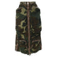 Three-dimensional Camouflage Zipper Pocket Side Slit  pencil Midi Cargo Skirt - EX-STOCK CANADA
