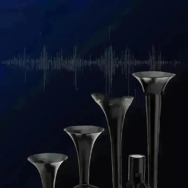 Four-pipe Modified Air-controlled Truck Train Horn Loud Air Pressured Horn - EX-STOCK CANADA