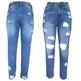 Ripped Slim Fit Baggy Jeans Pant For Women - EX-STOCK CANADA