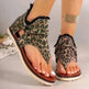 Denim Thong Sandals With Rear Zipper Summer Retro Beach Flat Sandals - EX-STOCK CANADA