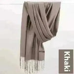 Pure Color Warm Keeping Scarf All-match Cashmere Shawl - EX-STOCK CANADA