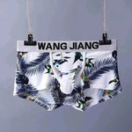 Silk Breathable Mesh Floral Ball sack Brief Boxers with Pouch Underwear