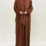 Hijab Abaya for Umrah Two piece Dress with Headscarf Arabwear for Women Jalabiya for Women