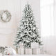 7FT Unlit Christmas Tree, Hinged Artificial Trees 1514 Premium PVC Branches EX-STOCK Canada 