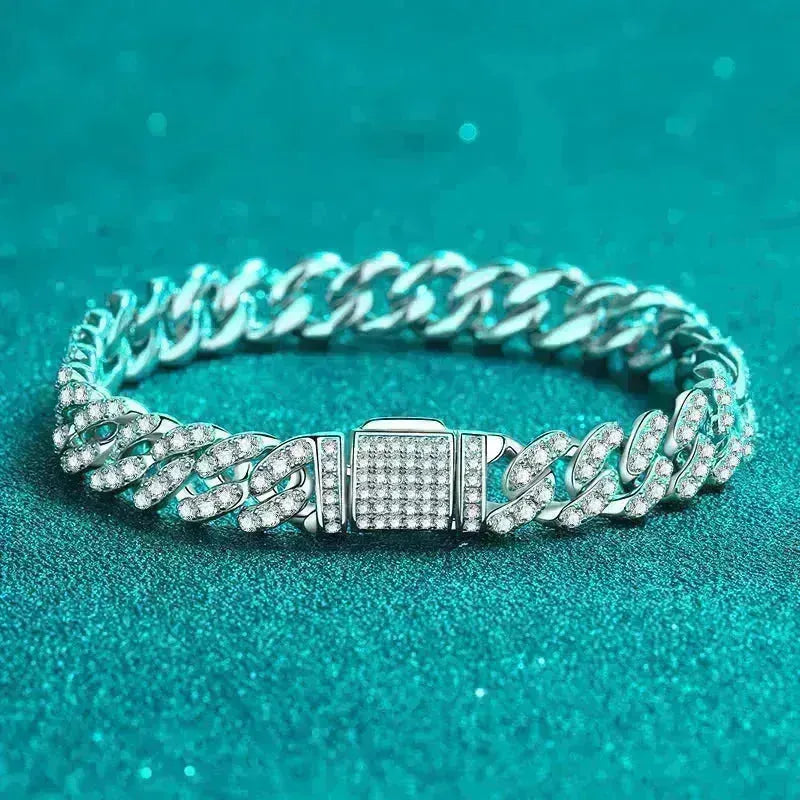 Cuban Link Chain Moissanite Bracelet
