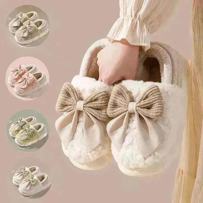 Grandi pantofole di soffiose pannelli inverno inverno scarpe di cotone coperto caldi con piattaforma con slittatori con spola spessa