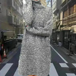 Autumn Winter Cashmere Mini High Neck Sweater Dress - EX-STOCK CANADA
