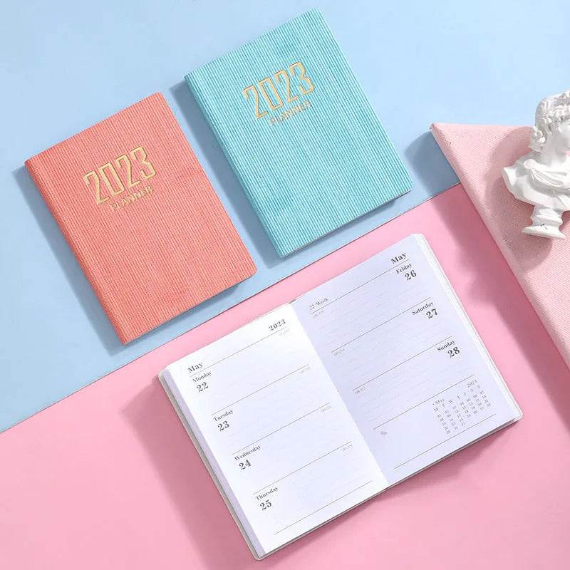 Mini Notebook 365 Days Portable Pocket Notepad Daily Weekly Agenda